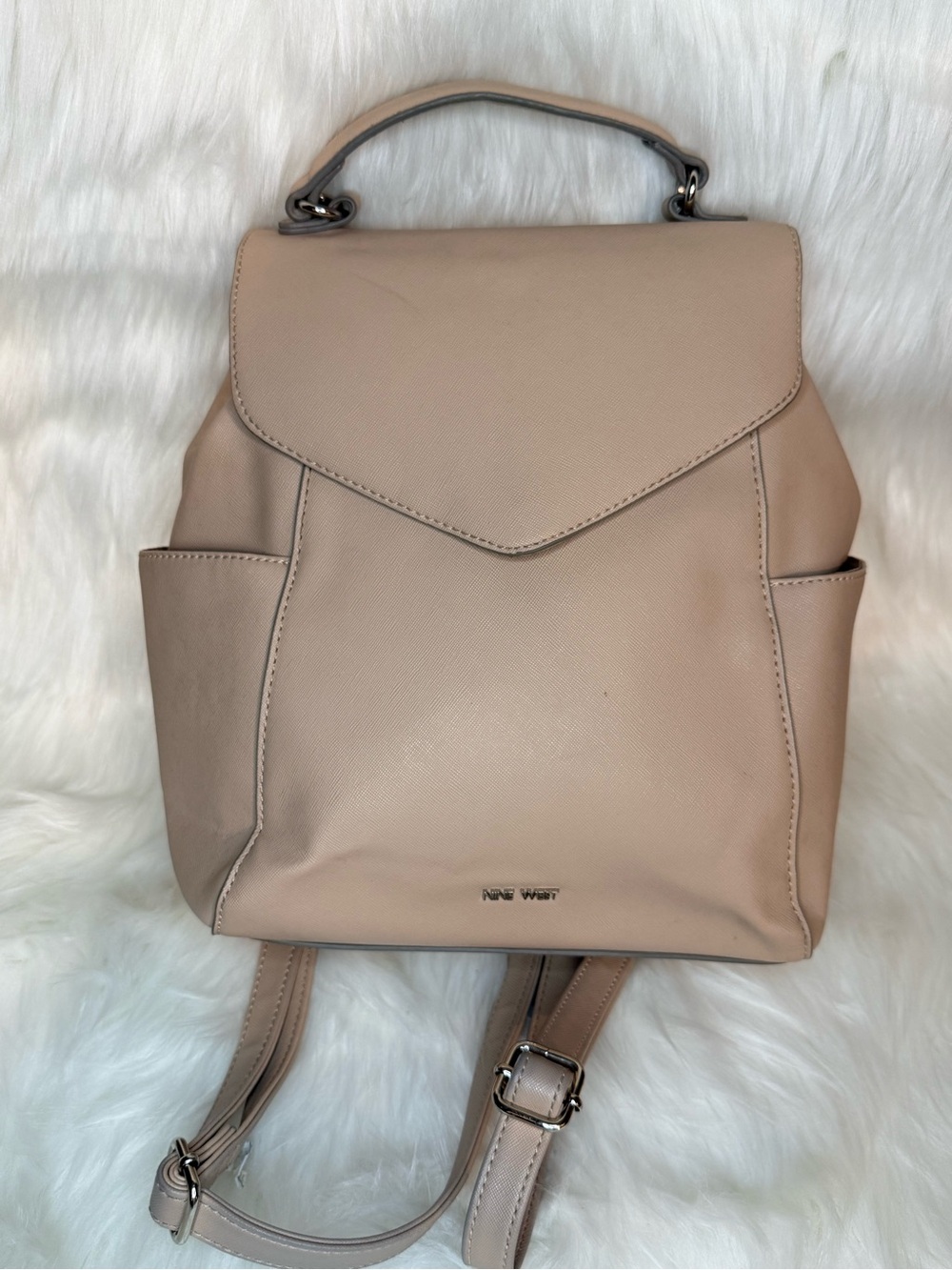 Nine West Light Blush Pink Tote Backpack Bag style  - Classic Everyday Carry